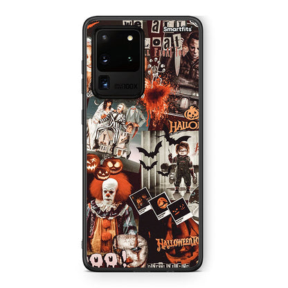 Samsung S20 Ultra Halloween Spooky Season Θήκη από τη Smartfits με σχέδιο στο πίσω μέρος και μαύρο περίβλημα | Smartphone case with colorful back and black bezels by Smartfits