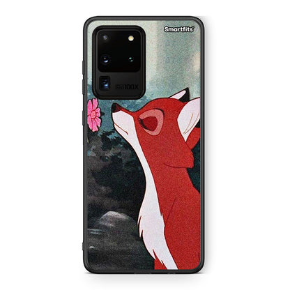Samsung S20 Ultra Tod And Vixey Love 2 θήκη από τη Smartfits με σχέδιο στο πίσω μέρος και μαύρο περίβλημα | Smartphone case with colorful back and black bezels by Smartfits