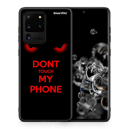 Θήκη Samsung S20 Ultra Touch My Phone από τη Smartfits με σχέδιο στο πίσω μέρος και μαύρο περίβλημα | Samsung S20 Ultra Touch My Phone case with colorful back and black bezels