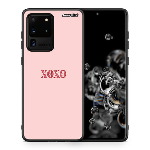 Θήκη Samsung S20 Ultra XOXO Love από τη Smartfits με σχέδιο στο πίσω μέρος και μαύρο περίβλημα | Samsung S20 Ultra XOXO Love case with colorful back and black bezels