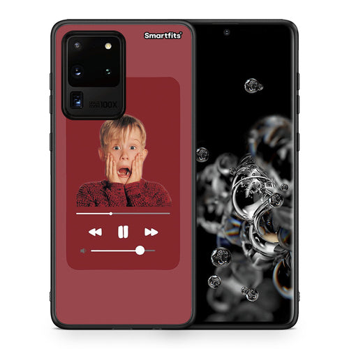 Θήκη Samsung S20 Ultra Xmas Alone Music από τη Smartfits με σχέδιο στο πίσω μέρος και μαύρο περίβλημα | Samsung S20 Ultra Xmas Alone Music case with colorful back and black bezels