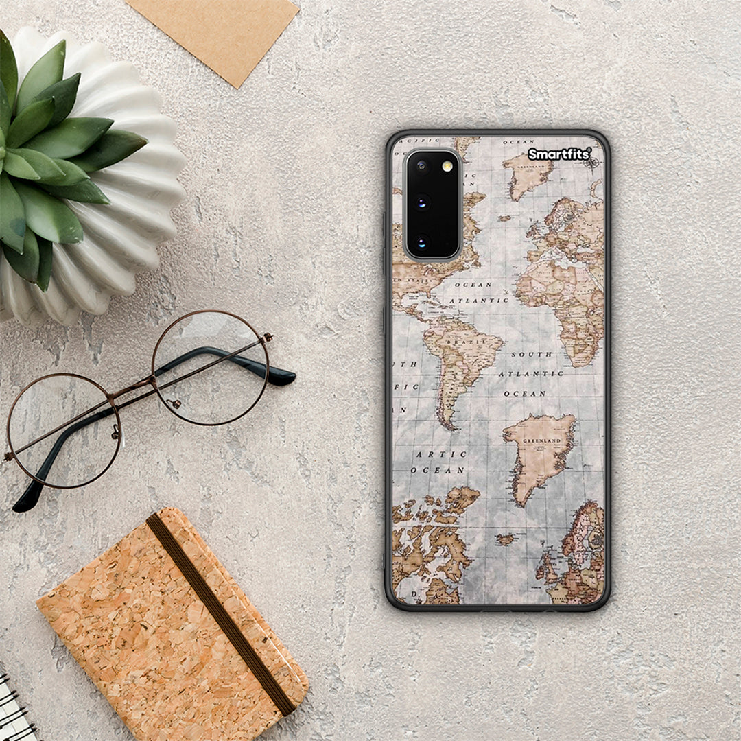 World Map - Samsung Galaxy S20 θήκη