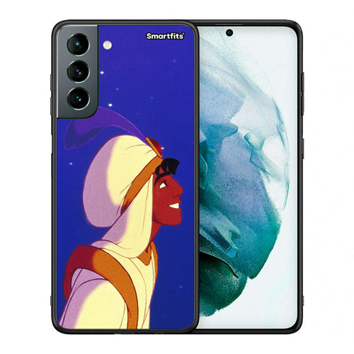 Θήκη Samsung S21 Alladin And Jasmine Love 1 από τη Smartfits με σχέδιο στο πίσω μέρος και μαύρο περίβλημα | Samsung S21 Alladin And Jasmine Love 1 case with colorful back and black bezels