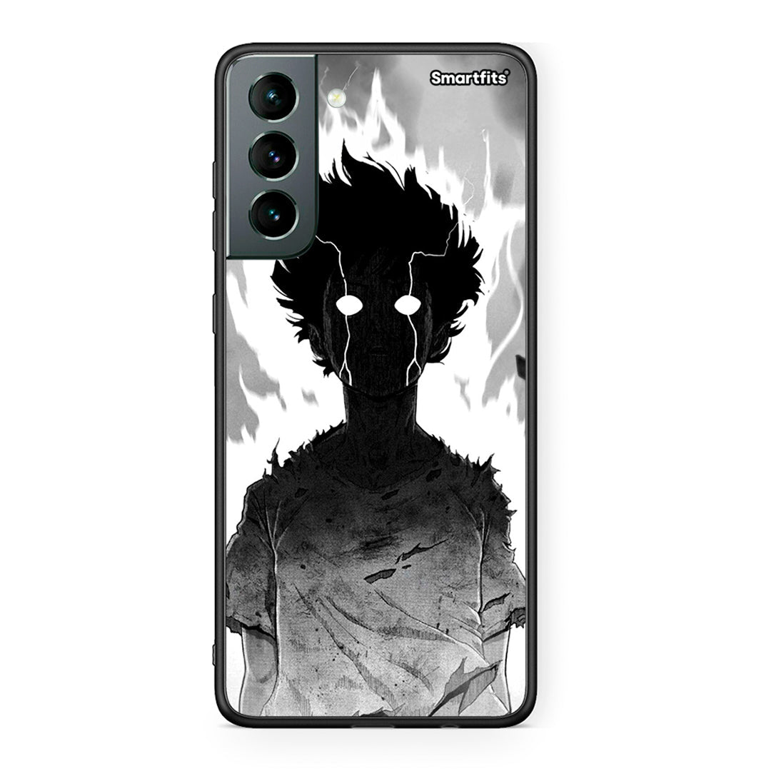 Samsung S21 Anime Boy Θήκη από τη Smartfits με σχέδιο στο πίσω μέρος και μαύρο περίβλημα | Smartphone case with colorful back and black bezels by Smartfits