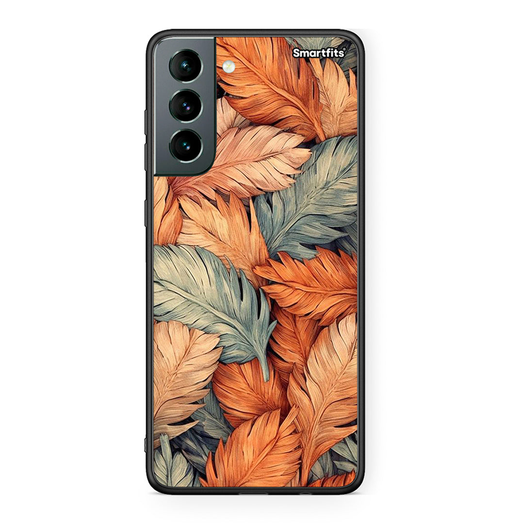 Samsung S21 Autumn Leaves Θήκη από τη Smartfits με σχέδιο στο πίσω μέρος και μαύρο περίβλημα | Smartphone case with colorful back and black bezels by Smartfits