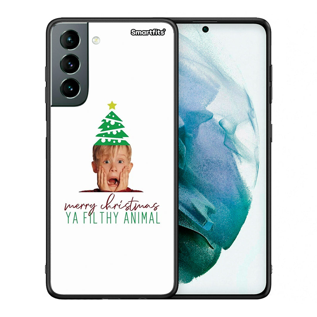 Θήκη Samsung S21 Filthy Animal από τη Smartfits με σχέδιο στο πίσω μέρος και μαύρο περίβλημα | Samsung S21 Filthy Animal case with colorful back and black bezels
