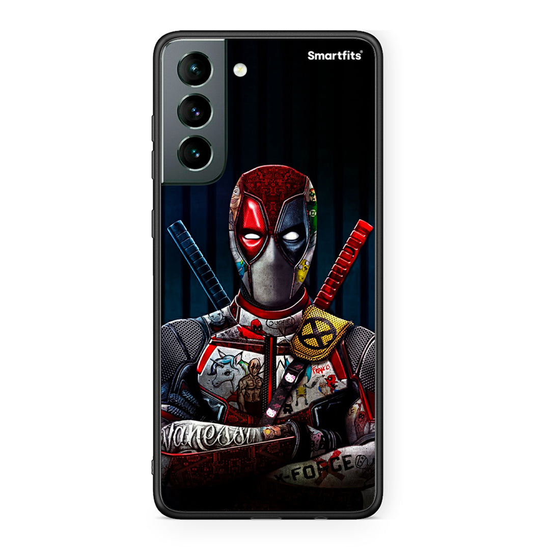 Samsung S21 Funny Guy θήκη από τη Smartfits με σχέδιο στο πίσω μέρος και μαύρο περίβλημα | Smartphone case with colorful back and black bezels by Smartfits