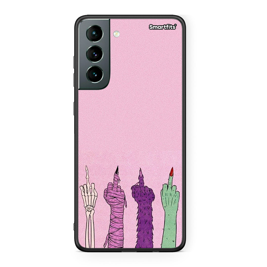 Samsung S21 Halloween Be A Lady Θήκη από τη Smartfits με σχέδιο στο πίσω μέρος και μαύρο περίβλημα | Smartphone case with colorful back and black bezels by Smartfits