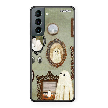 Samsung S21 Halloween Ghost Season Θήκη από τη Smartfits με σχέδιο στο πίσω μέρος και μαύρο περίβλημα | Smartphone case with colorful back and black bezels by Smartfits