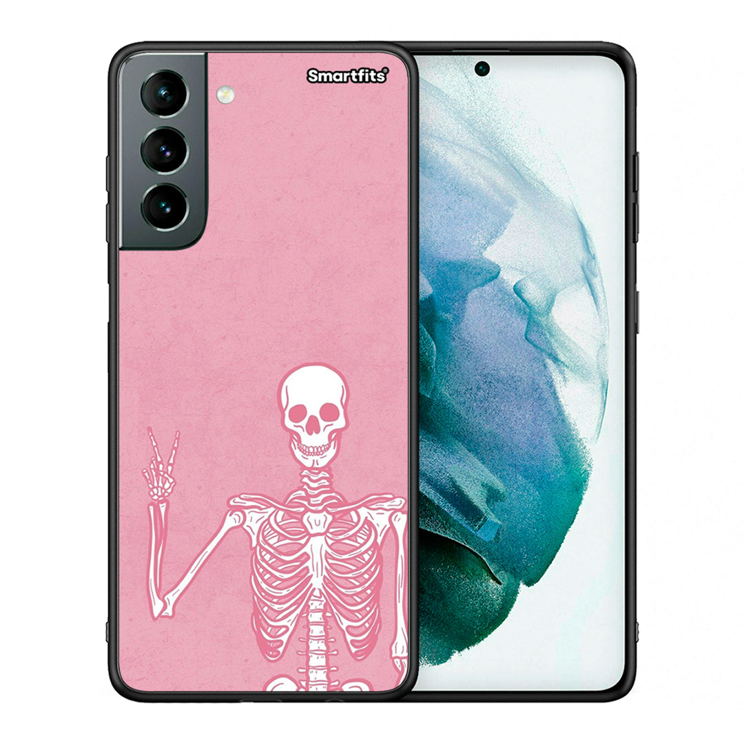Θήκη Samsung S21 Halloween Motivation από τη Smartfits με σχέδιο στο πίσω μέρος και μαύρο περίβλημα | Samsung S21 Halloween Motivation case with colorful back and black bezels