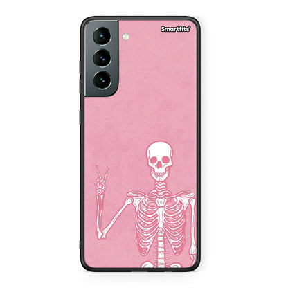 Samsung S21 Halloween Motivation Θήκη από τη Smartfits με σχέδιο στο πίσω μέρος και μαύρο περίβλημα | Smartphone case with colorful back and black bezels by Smartfits