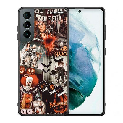 Θήκη Samsung S21 Halloween Spooky Season από τη Smartfits με σχέδιο στο πίσω μέρος και μαύρο περίβλημα | Samsung S21 Halloween Spooky Season case with colorful back and black bezels