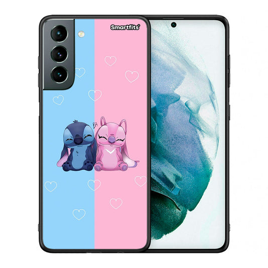 Θήκη Samsung S21 Stitch And Angel από τη Smartfits με σχέδιο στο πίσω μέρος και μαύρο περίβλημα | Samsung S21 Stitch And Angel case with colorful back and black bezels