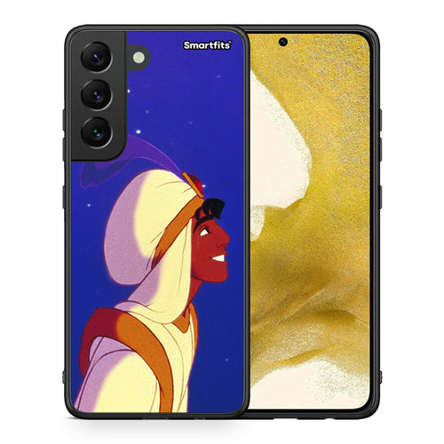Θήκη Samsung S22 Alladin And Jasmine Love 1 από τη Smartfits με σχέδιο στο πίσω μέρος και μαύρο περίβλημα | Samsung S22 Alladin And Jasmine Love 1 case with colorful back and black bezels