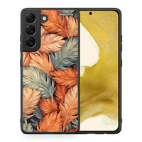 Thumbnail for Θήκη Samsung S22 Autumn Leaves από τη Smartfits με σχέδιο στο πίσω μέρος και μαύρο περίβλημα | Samsung S22 Autumn Leaves case with colorful back and black bezels