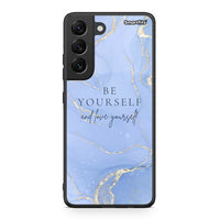 Thumbnail for Samsung S22 Be Yourself θήκη από τη Smartfits με σχέδιο στο πίσω μέρος και μαύρο περίβλημα | Smartphone case with colorful back and black bezels by Smartfits