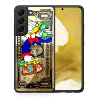 Thumbnail for Θήκη Samsung S22 Duck Money από τη Smartfits με σχέδιο στο πίσω μέρος και μαύρο περίβλημα | Samsung S22 Duck Money case with colorful back and black bezels