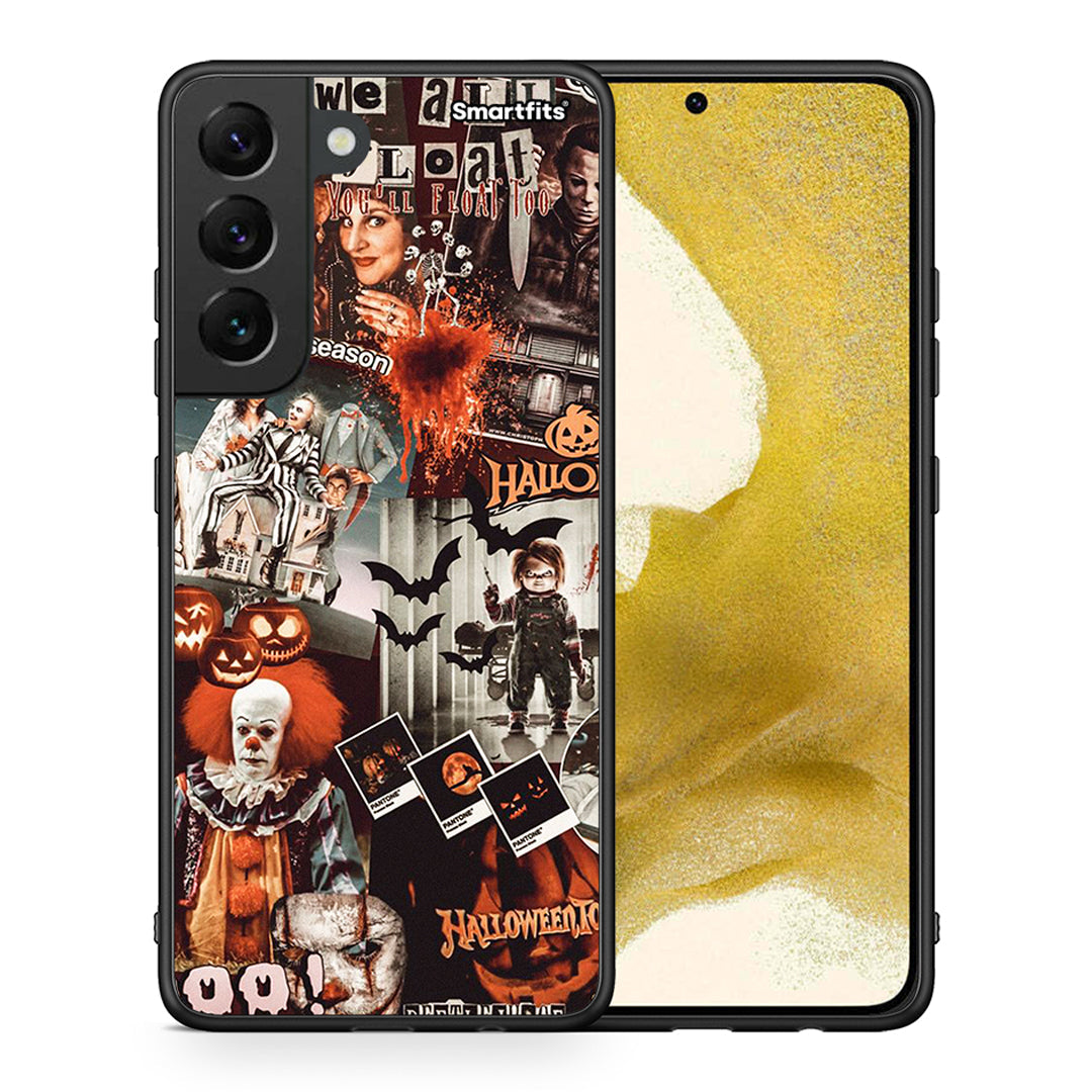 Θήκη Samsung S22 Halloween Spooky Season από τη Smartfits με σχέδιο στο πίσω μέρος και μαύρο περίβλημα | Samsung S22 Halloween Spooky Season case with colorful back and black bezels