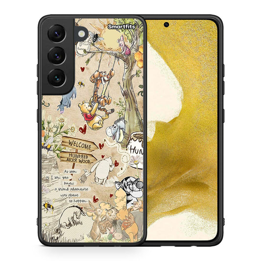 Θήκη Samsung S22 Happy Friends από τη Smartfits με σχέδιο στο πίσω μέρος και μαύρο περίβλημα | Samsung S22 Happy Friends case with colorful back and black bezels