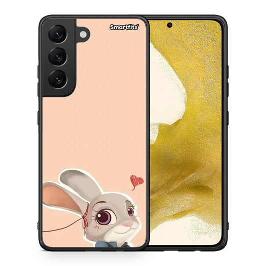 Θήκη Samsung S22 Nick Wilde And Judy Hopps Love 2 από τη Smartfits με σχέδιο στο πίσω μέρος και μαύρο περίβλημα | Samsung S22 Nick Wilde And Judy Hopps Love 2 case with colorful back and black bezels