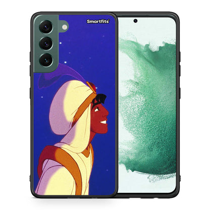 Θήκη Samsung S22 Plus Alladin And Jasmine Love 1 από τη Smartfits με σχέδιο στο πίσω μέρος και μαύρο περίβλημα | Samsung S22 Plus Alladin And Jasmine Love 1 case with colorful back and black bezels