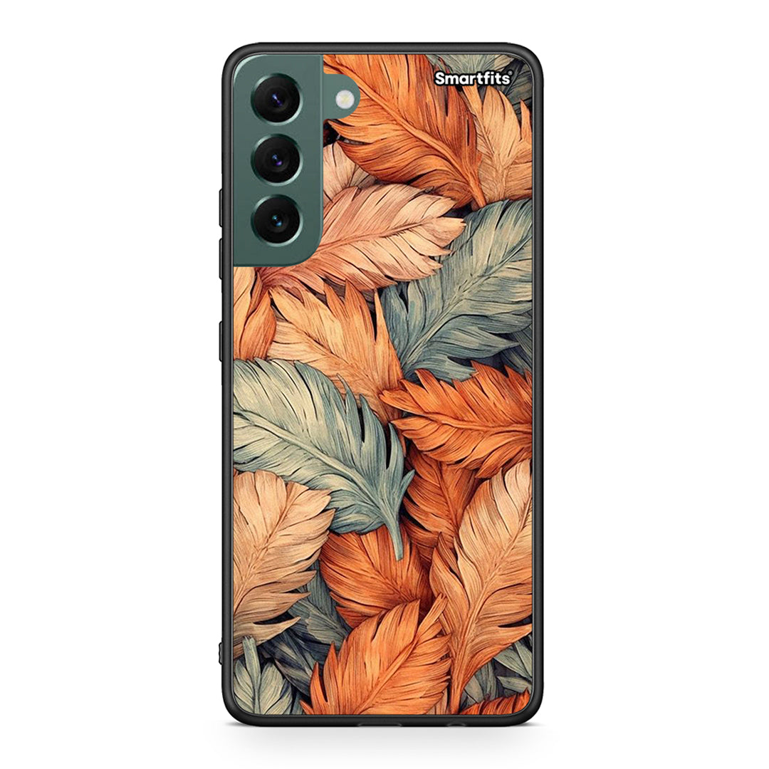 Samsung S22 Plus Autumn Leaves Θήκη από τη Smartfits με σχέδιο στο πίσω μέρος και μαύρο περίβλημα | Smartphone case with colorful back and black bezels by Smartfits