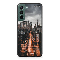 Thumbnail for Samsung S22 Plus City Lights θήκη από τη Smartfits με σχέδιο στο πίσω μέρος και μαύρο περίβλημα | Smartphone case with colorful back and black bezels by Smartfits