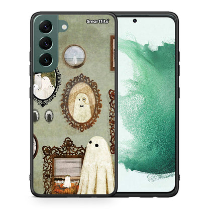 Θήκη Samsung S22 Plus Halloween Ghost Season από τη Smartfits με σχέδιο στο πίσω μέρος και μαύρο περίβλημα | Samsung S22 Plus Halloween Ghost Season case with colorful back and black bezels