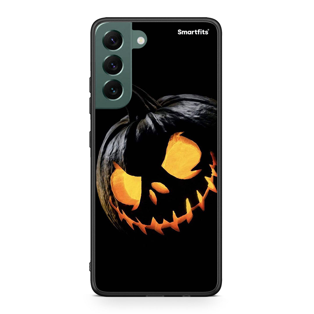 Samsung S22 Plus Halloween Scary Pumpkin Θήκη από τη Smartfits με σχέδιο στο πίσω μέρος και μαύρο περίβλημα | Smartphone case with colorful back and black bezels by Smartfits