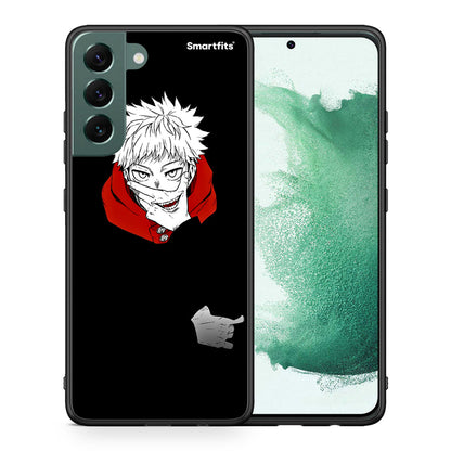 Θήκη Samsung S22 Plus Itadori Anime από τη Smartfits με σχέδιο στο πίσω μέρος και μαύρο περίβλημα | Samsung S22 Plus Itadori Anime case with colorful back and black bezels