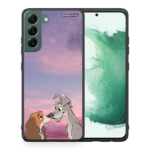 Θήκη Samsung S22 Plus Lady And Tramp από τη Smartfits με σχέδιο στο πίσω μέρος και μαύρο περίβλημα | Samsung S22 Plus Lady And Tramp case with colorful back and black bezels