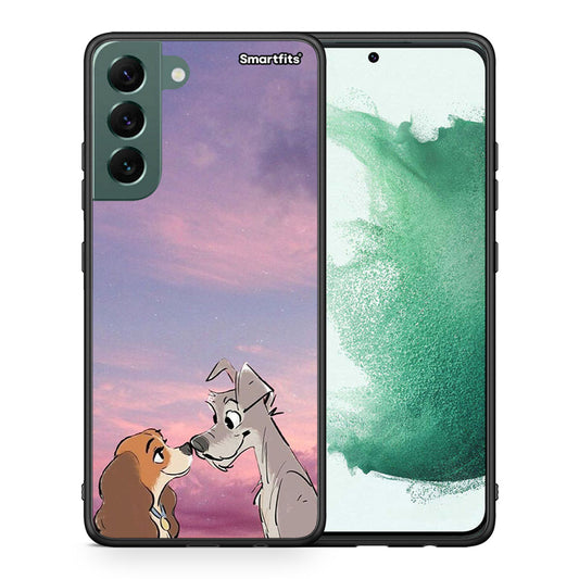 Θήκη Samsung S22 Plus Lady And Tramp από τη Smartfits με σχέδιο στο πίσω μέρος και μαύρο περίβλημα | Samsung S22 Plus Lady And Tramp case with colorful back and black bezels