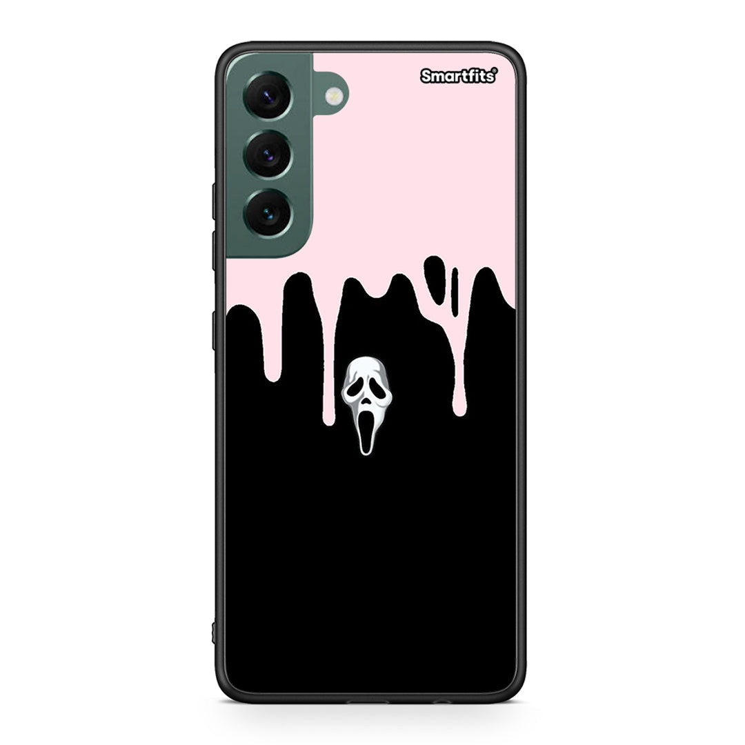Samsung S22 Plus Melting Halloween Mask Θήκη από τη Smartfits με σχέδιο στο πίσω μέρος και μαύρο περίβλημα | Smartphone case with colorful back and black bezels by Smartfits