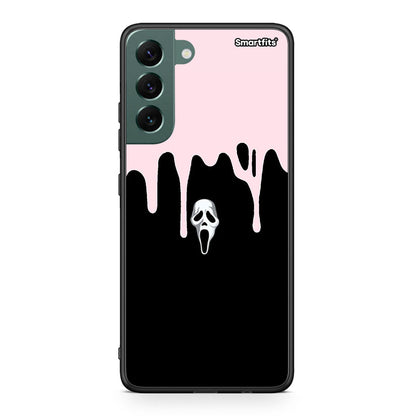 Samsung S22 Plus Melting Halloween Mask Θήκη από τη Smartfits με σχέδιο στο πίσω μέρος και μαύρο περίβλημα | Smartphone case with colorful back and black bezels by Smartfits