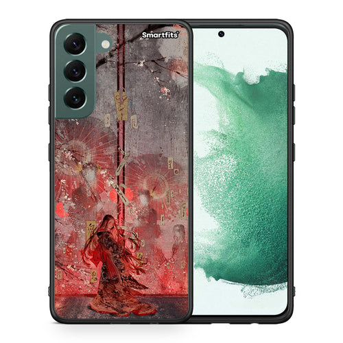 Θήκη Samsung S22 Plus Nezuko Kamado από τη Smartfits με σχέδιο στο πίσω μέρος και μαύρο περίβλημα | Samsung S22 Plus Nezuko Kamado case with colorful back and black bezels