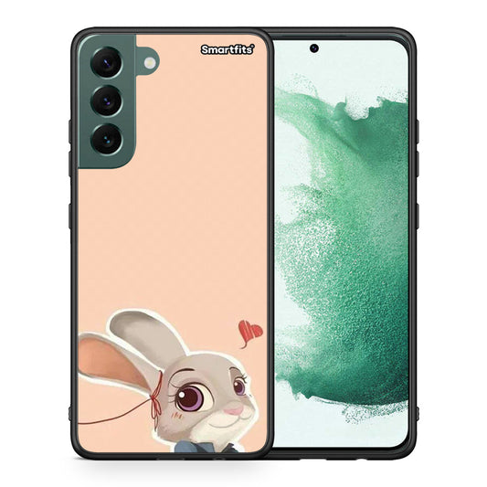 Θήκη Samsung S22 Plus Nick Wilde And Judy Hopps Love 2 από τη Smartfits με σχέδιο στο πίσω μέρος και μαύρο περίβλημα | Samsung S22 Plus Nick Wilde And Judy Hopps Love 2 case with colorful back and black bezels