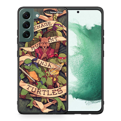 Θήκη Samsung S22 Plus Ninja Turtles από τη Smartfits με σχέδιο στο πίσω μέρος και μαύρο περίβλημα | Samsung S22 Plus Ninja Turtles case with colorful back and black bezels