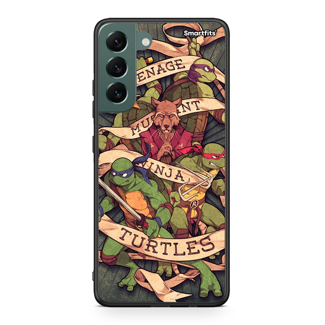 Samsung S22 Plus Ninja Turtles θήκη από τη Smartfits με σχέδιο στο πίσω μέρος και μαύρο περίβλημα | Smartphone case with colorful back and black bezels by Smartfits