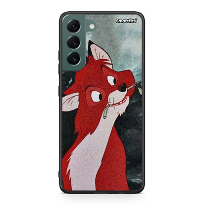 Samsung S22 Plus Tod And Vixey Love 1 θήκη από τη Smartfits με σχέδιο στο πίσω μέρος και μαύρο περίβλημα | Smartphone case with colorful back and black bezels by Smartfits