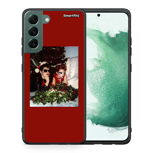Θήκη Samsung S22 Plus Waiting For Xmas από τη Smartfits με σχέδιο στο πίσω μέρος και μαύρο περίβλημα | Samsung S22 Plus Waiting For Xmas case with colorful back and black bezels