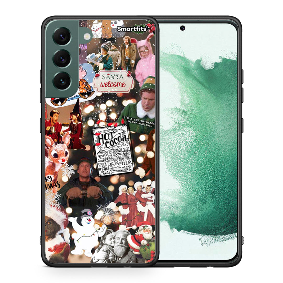 Θήκη Samsung S22 Plus Xmas Movies από τη Smartfits με σχέδιο στο πίσω μέρος και μαύρο περίβλημα | Samsung S22 Plus Xmas Movies case with colorful back and black bezels