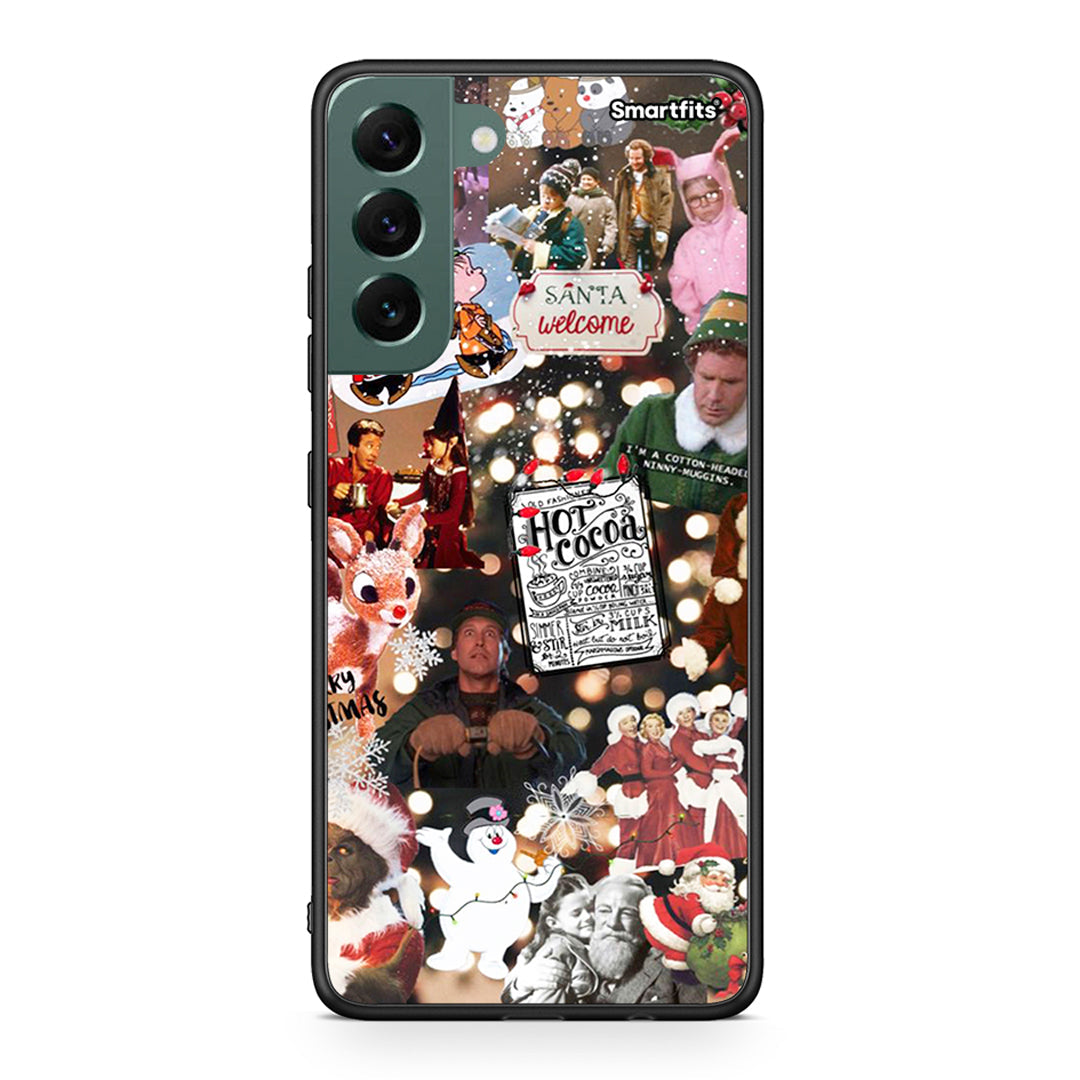 Samsung S22 Plus Xmas Movies θήκη από τη Smartfits με σχέδιο στο πίσω μέρος και μαύρο περίβλημα | Smartphone case with colorful back and black bezels by Smartfits