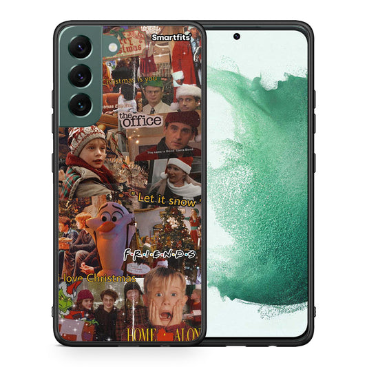 Θήκη Samsung S22 Plus Xmas Wishes από τη Smartfits με σχέδιο στο πίσω μέρος και μαύρο περίβλημα | Samsung S22 Plus Xmas Wishes case with colorful back and black bezels