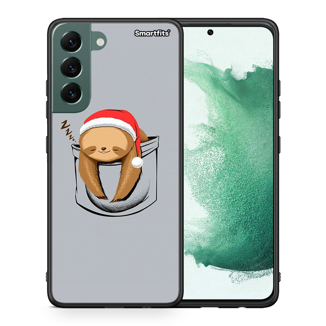 Θήκη Samsung S22 Plus Xmas Zzzz από τη Smartfits με σχέδιο στο πίσω μέρος και μαύρο περίβλημα | Samsung S22 Plus Xmas Zzzz case with colorful back and black bezels