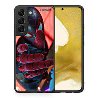 Thumbnail for Θήκη Samsung S22 Spider Hand από τη Smartfits με σχέδιο στο πίσω μέρος και μαύρο περίβλημα | Samsung S22 Spider Hand case with colorful back and black bezels