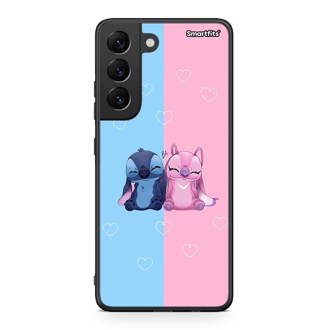 Samsung S22 Stitch And Angel θήκη από τη Smartfits με σχέδιο στο πίσω μέρος και μαύρο περίβλημα | Smartphone case with colorful back and black bezels by Smartfits