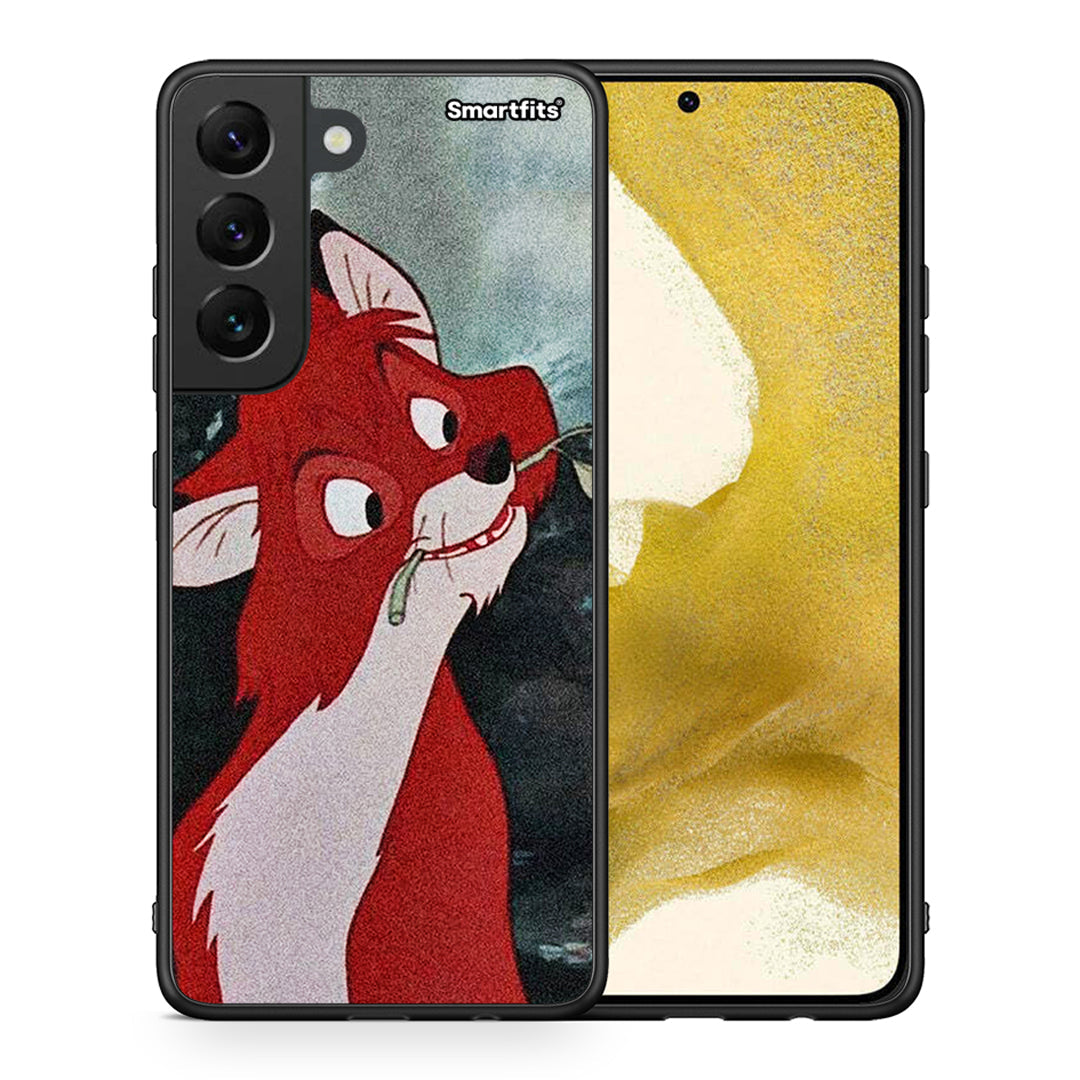 Θήκη Samsung S22 Tod And Vixey Love 1 από τη Smartfits με σχέδιο στο πίσω μέρος και μαύρο περίβλημα | Samsung S22 Tod And Vixey Love 1 case with colorful back and black bezels