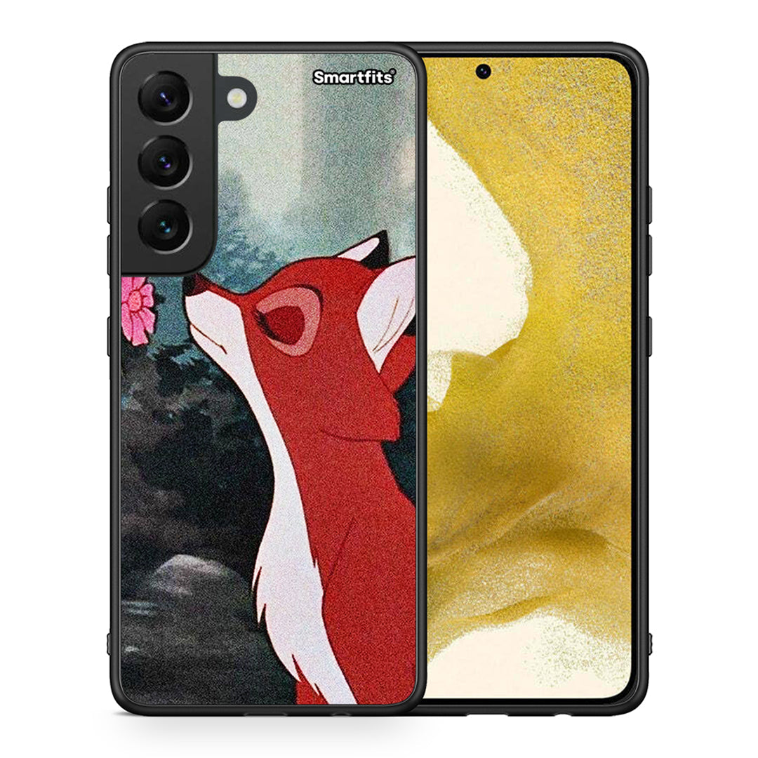 Θήκη Samsung S22 Tod And Vixey Love 2 από τη Smartfits με σχέδιο στο πίσω μέρος και μαύρο περίβλημα | Samsung S22 Tod And Vixey Love 2 case with colorful back and black bezels