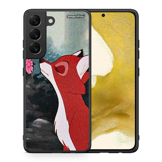 Θήκη Samsung S22 Tod And Vixey Love 2 από τη Smartfits με σχέδιο στο πίσω μέρος και μαύρο περίβλημα | Samsung S22 Tod And Vixey Love 2 case with colorful back and black bezels