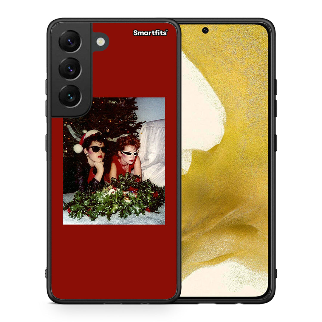 Θήκη Samsung S22 Waiting For Xmas από τη Smartfits με σχέδιο στο πίσω μέρος και μαύρο περίβλημα | Samsung S22 Waiting For Xmas case with colorful back and black bezels